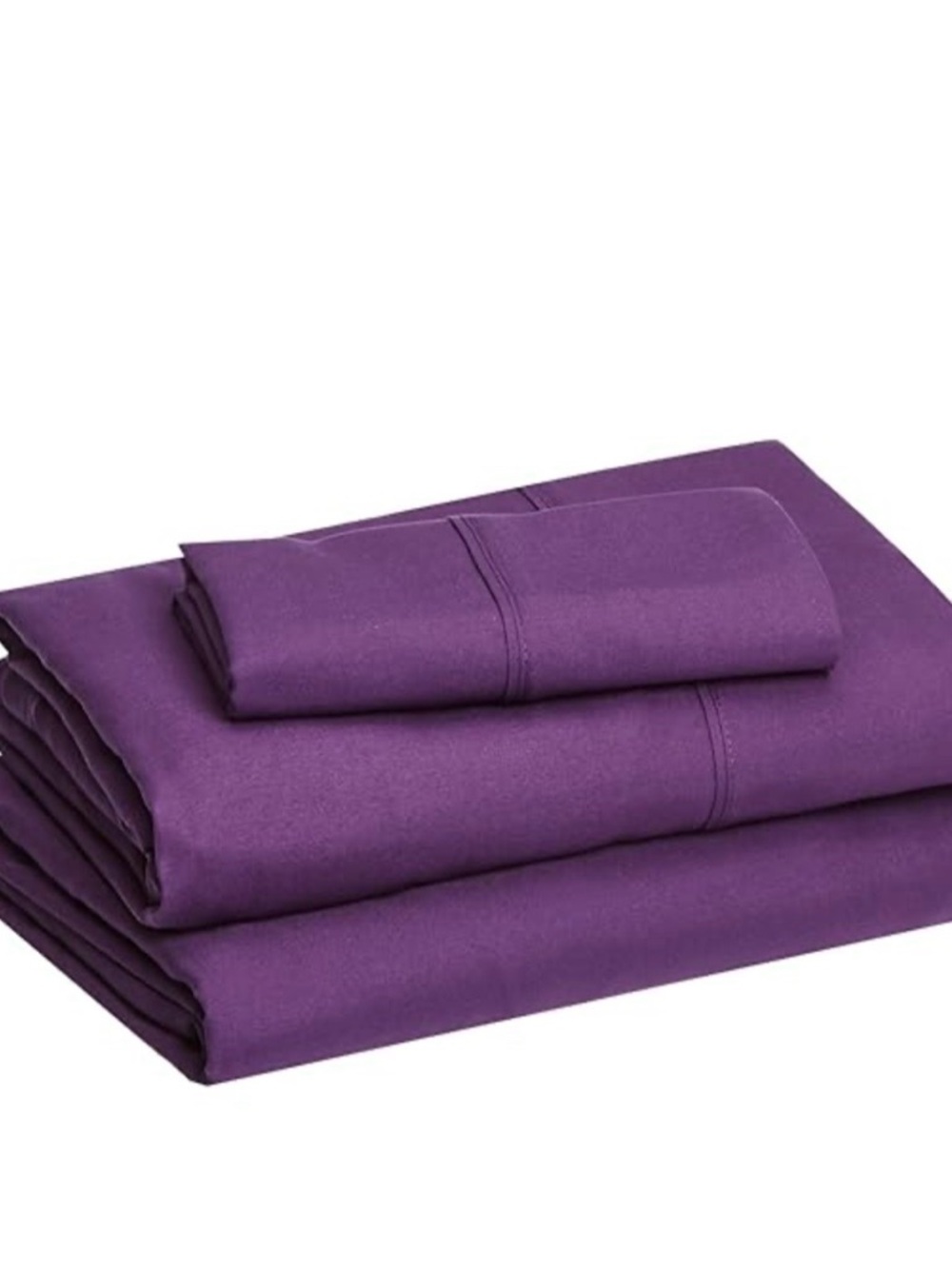 Amazon Essentials Plum Microfiber Sheet Set - 3 Piece Twin - Picture 2 of 7